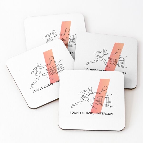 Item preview, Bold Sports Defense Quote - I Don't Chase I Intercept Design designed and sold by RunningWhiskers.