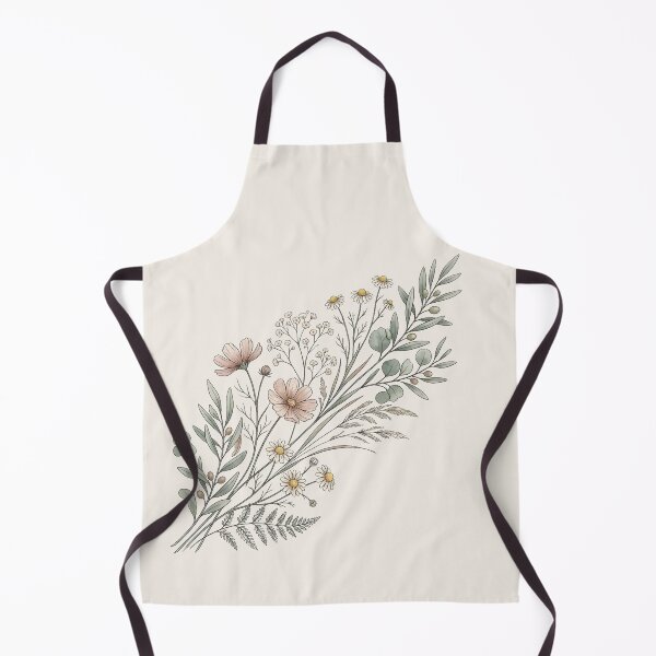 Item preview, Minimalist Wildflower Botanical Spray | Scandinavian Floral Illustration | Neutral Nature Bouquet designed and sold by MCV-Designs.