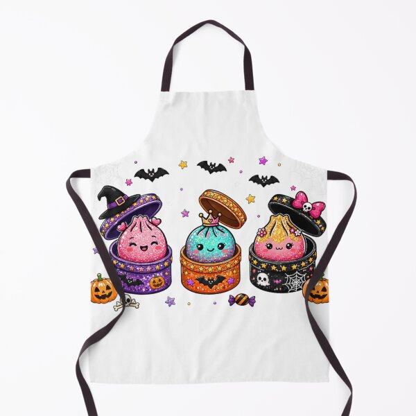 Item preview, Cute Halloween Dumplings Popping From Magical Witch Surprise Gift Boxes designed and sold by Daisy Grimes.