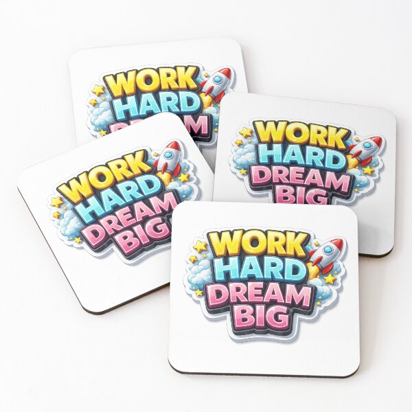 Item preview, Work Hard Dream Big 3D Motivational designed and sold by MR4me.