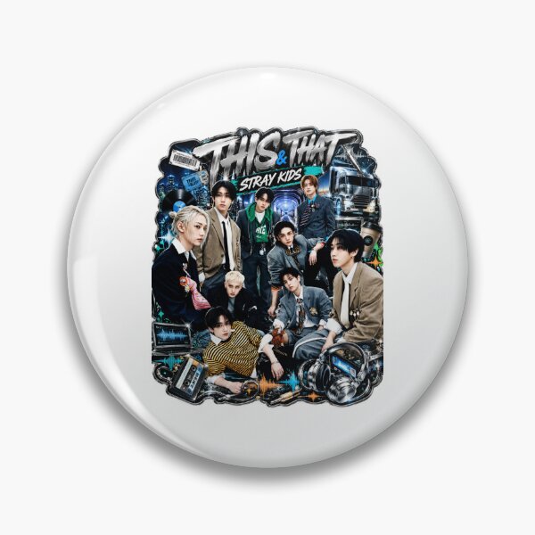 Item preview, Stray Kids This and That OT8 Cyber Metallic Album Poster designed and sold by Valeree Store.