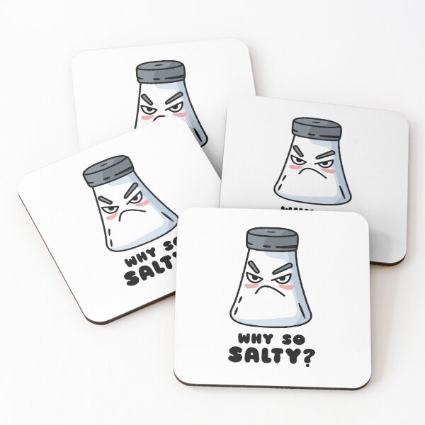 Item preview, Angry salt shaker cartoon – Why so salty? Funny salty design designed and sold by messy-nessie.