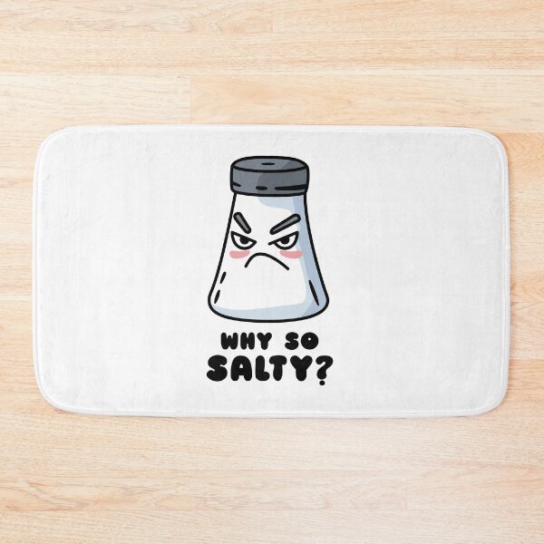 Item preview, Angry salt shaker cartoon – Why so salty? Funny salty design designed and sold by messy-nessie.