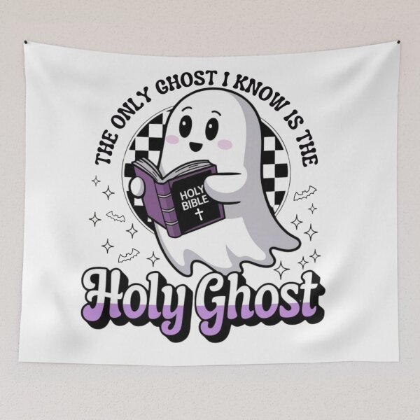 Item preview, Cute Holy Ghost Reading Bible Christian Halloween Faith Inspired designed and sold by StanaLuis.