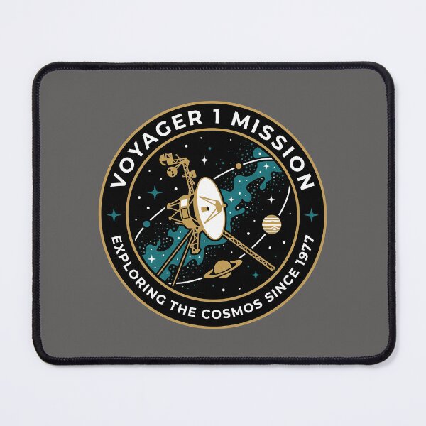 Item preview, Voyager 1 Mission Exploring The Cosmos Since 1977 Space Patch Emblem designed and sold by KiwiRider.