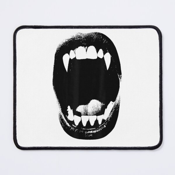 Item preview, Minimalist Vampire Mouth Dark Gothic Halloween Spooky Style designed and sold by StanaLuis.