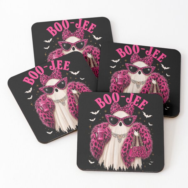 Item preview, Stylish Pink Leopard Boo Ghost Fashion Halloween Glam Costume Party designed and sold by StanaLuis.