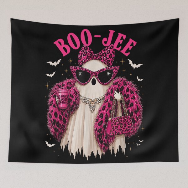 Item preview, Stylish Pink Leopard Boo Ghost Fashion Halloween Glam Costume Party designed and sold by StanaLuis.