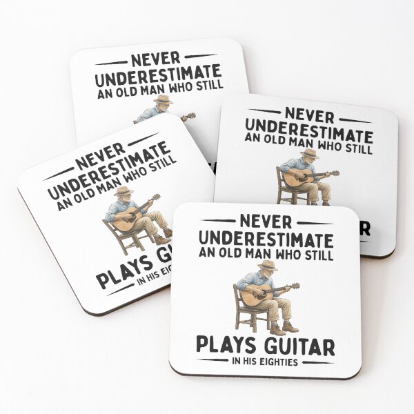 Item preview, never underestimate an old man who still plays guitar in his eighties designed and sold by RABIETECH.