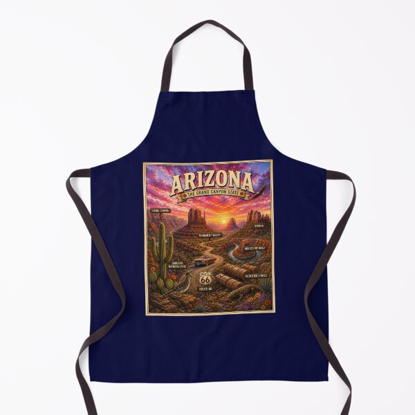 Item preview, Arizona Travel Poster | Grand Canyon State Retro Desert Art | Monument Valley Wall Decor designed and sold by Swanny's Custom T-shirt and Gift Designs.