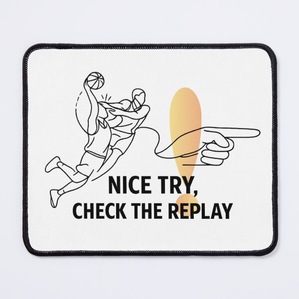 Item preview, Sarcastic Sports Banter Quote - Check The Replay designed and sold by RunningWhiskers.