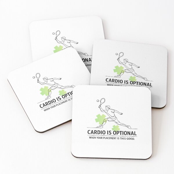 Item preview, Funny Tennis & Pickleball Quote - Placement Over Cardio designed and sold by RunningWhiskers.