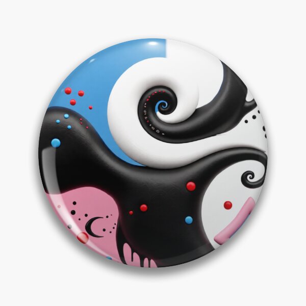 Item preview, yin and flow C colorfulul geometric abstract design designed and sold by SmashingDeals.
