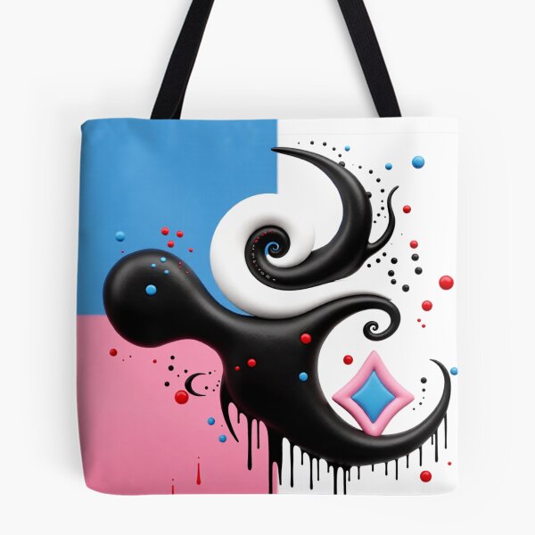 Item preview, yin and flow C colorfulul geometric abstract design designed and sold by SmashingDeals.