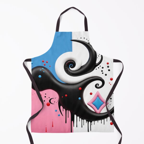 Item preview, yin and flow C colorfulul geometric abstract design designed and sold by SmashingDeals.