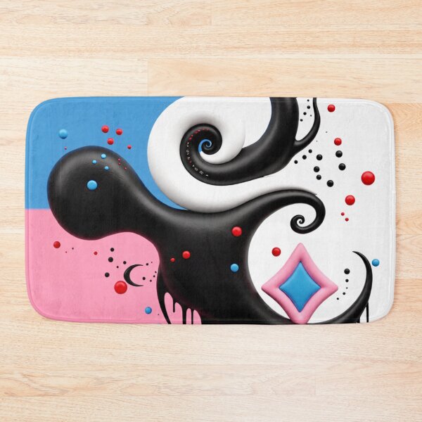 Item preview, yin and flow C colorfulul geometric abstract design designed and sold by SmashingDeals.