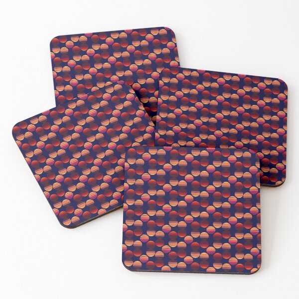 Item preview, Retro Sunset Circles Pattern | 80s Synthwave Aesthetic designed and sold by Jyoti-Quotes.