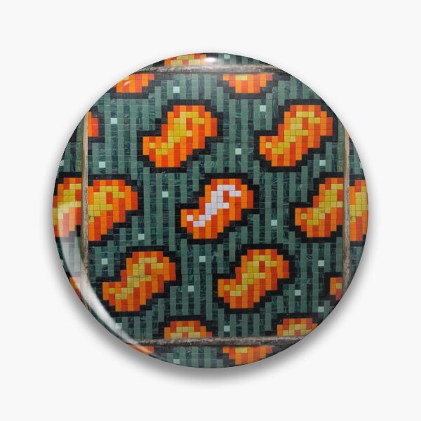 Item preview, Orange Paisley Mosaic Tile Pattern designed and sold by Pratisanartist.