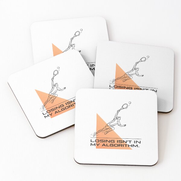 Item preview, Modern Trendy Sports Quote - Losing Isnt In My Algorithm designed and sold by RunningWhiskers.