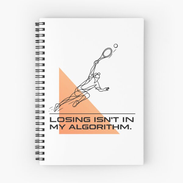 Item preview, Modern Trendy Sports Quote - Losing Isnt In My Algorithm designed and sold by RunningWhiskers.