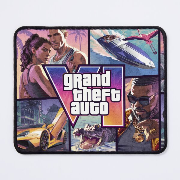 Item preview, GTA 6 Vice City Art designed and sold by Fictional Ink Society.