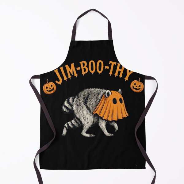 Item preview, Jim-BOO-thy Funny Halloween Ghost Raccoon Spooky Pumpkin designed and sold by haitrieuic96.