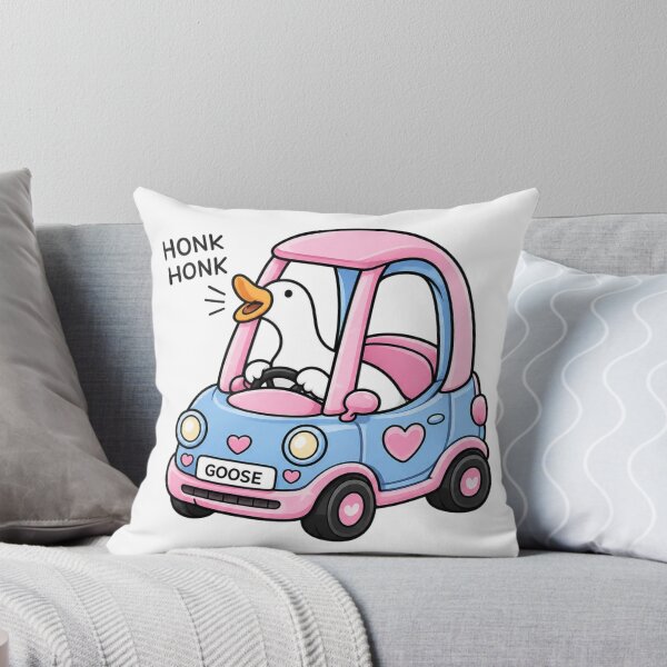 Item preview, Cute Silly Goose Driving Pink Car designed and sold by inkflair2.