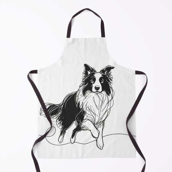 Item preview, Border Collie Running Line Art designed and sold by pixiedustpaint.