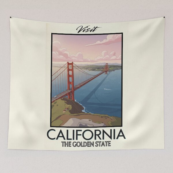 Item preview, California Scenic Vintage Style Travel Advert designed and sold by Dimensionality.