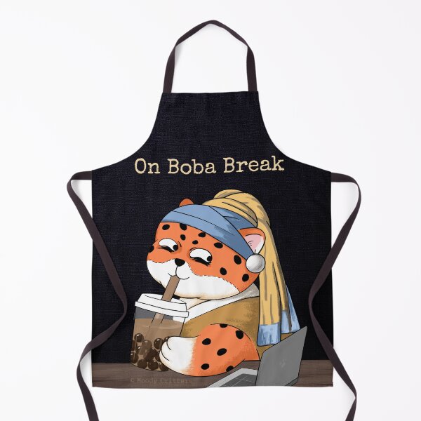 Item preview, Leopard Girl With a Boba Break designed and sold by Moody Critters.