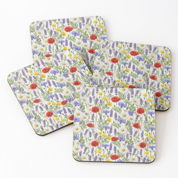 Item preview, Wildflower Botanical Seamless Pattern - Cottagecore Meadow Flowers Nature Design designed and sold by FashioonTrends.
