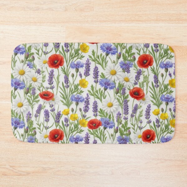 Item preview, Wildflower Botanical Seamless Pattern - Cottagecore Meadow Flowers Nature Design designed and sold by FashioonTrends.