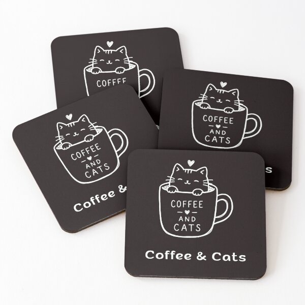 Item preview, Coffee and Cats | Espresso Yourself Cats | Cozy Coffee Cat designed and sold by ContigoART.