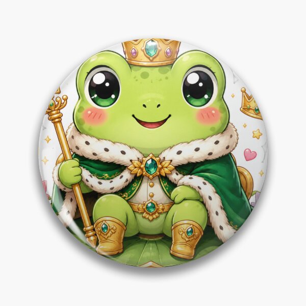 Item preview, Cute Frog Prince Sticker designed and sold by StickerVerse4798.