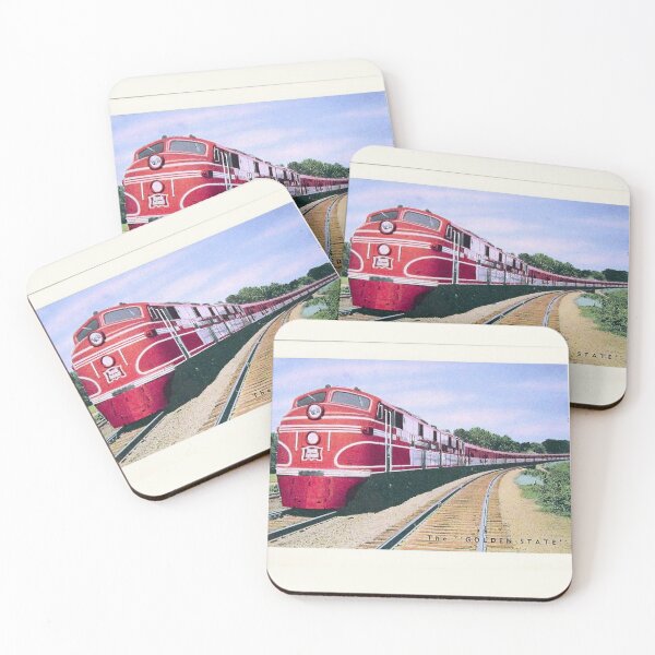 Item preview, Golden State Train Vintage Style designed and sold by Dimensionality.