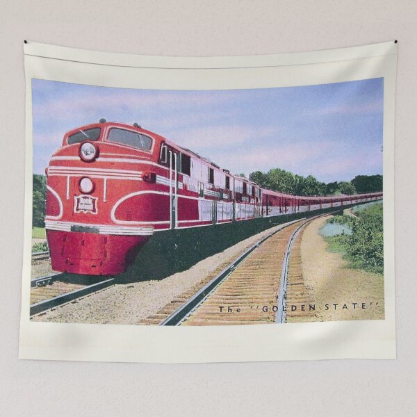 Item preview, Golden State Train Vintage Style designed and sold by Dimensionality.