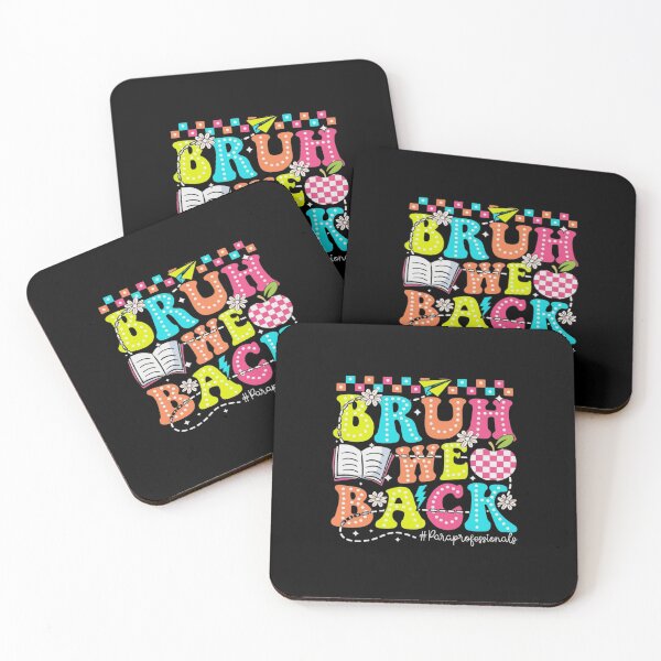 Item preview, Bruh We Back Paraprofessionals Groovy Back To School Teacher designed and sold by haitrieuic96.