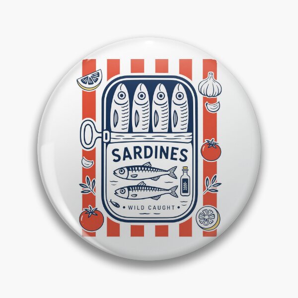 Item preview, Les Sardines Tinned Fish Lover designed and sold by nosu-art-pod.