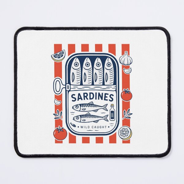 Item preview, Les Sardines Tinned Fish Lover designed and sold by nosu-art-pod.