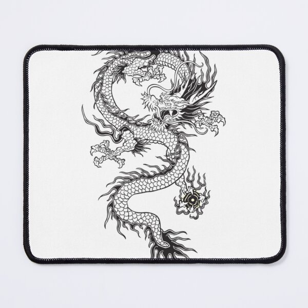 Item preview, Japanese Style Eastern Dragon Line Art designed and sold by Koussgh.