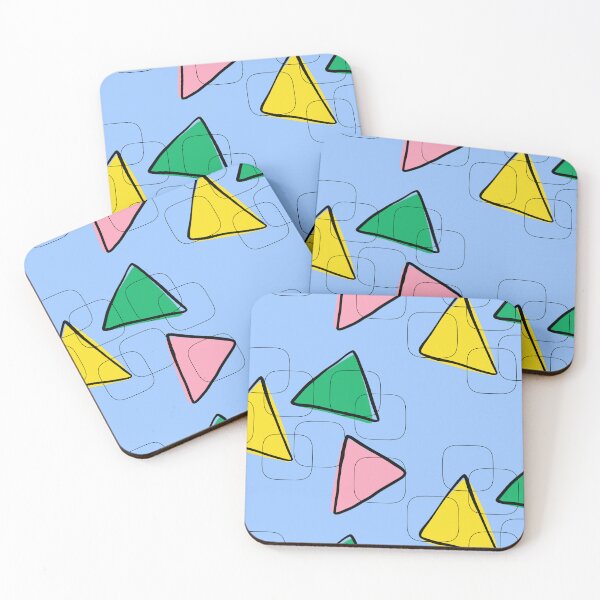Item preview, Colorful Geometric Triangles and Soft Squares Art designed and sold by SeJaa.