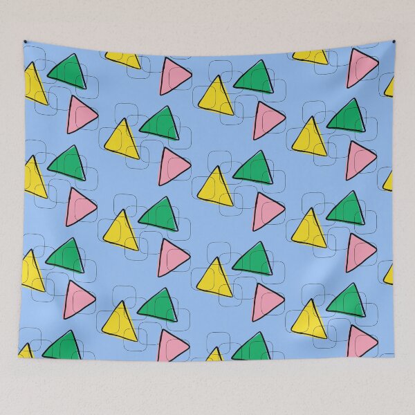 Item preview, Colorful Geometric Triangles and Soft Squares Art designed and sold by SeJaa.
