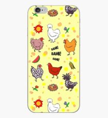 Cute seamless chickens pattern cartoon iPhone Case