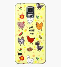 Nette nahtlose Hühnermusterkarikatur Hülle & Skin für Samsung Galaxy