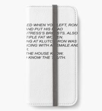Sammi Anonymous Letter iPhone Wallet/Case/Skin