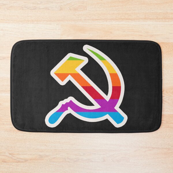 Item preview, Rainbow Hammer & Sickle Art Print | Retro Tech Logo Parody Poster - Communist Fruit Company Aesthetic, Vintage Computer Era, Socialist Pride Decor & Leftist Stickers designed and sold by RevolutionToday.