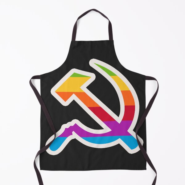 Item preview, Rainbow Hammer & Sickle Art Print | Retro Tech Logo Parody Poster - Communist Fruit Company Aesthetic, Vintage Computer Era, Socialist Pride Decor & Leftist Stickers designed and sold by RevolutionToday.