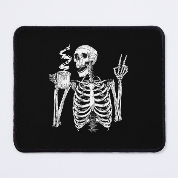 Item preview, Skeleton Drinking Coffee Peace Sign Vintage Aesthetic designed and sold by haitrieuic96.