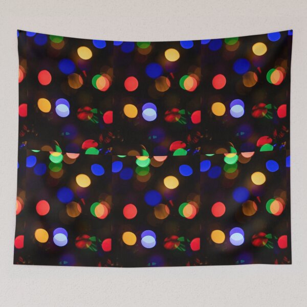 Item preview, Colorful Festive Bokeh Lights with Red Blue Yellow and Green Glow designed and sold by NorthWild.