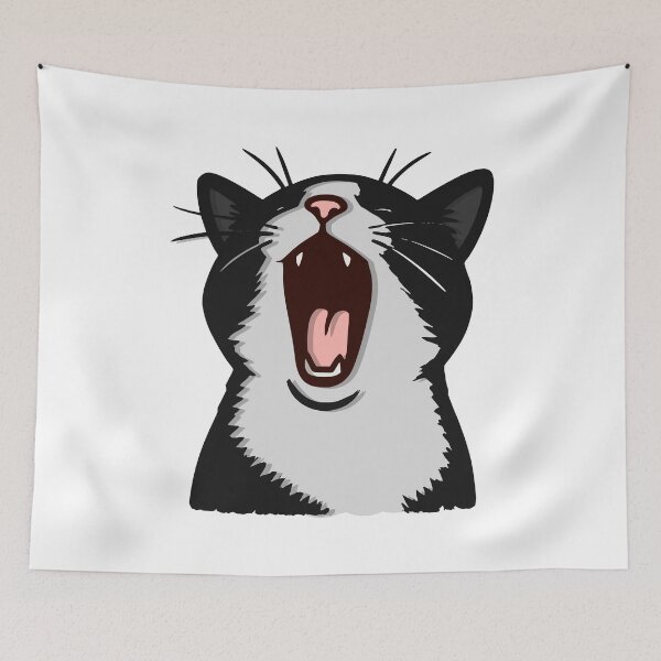 Item preview, Yawning Cat designed and sold by Lone Frog.